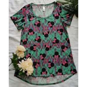 Lularoe Disney Minnie Mouse Irma High Low T-shirt Top Size XXS